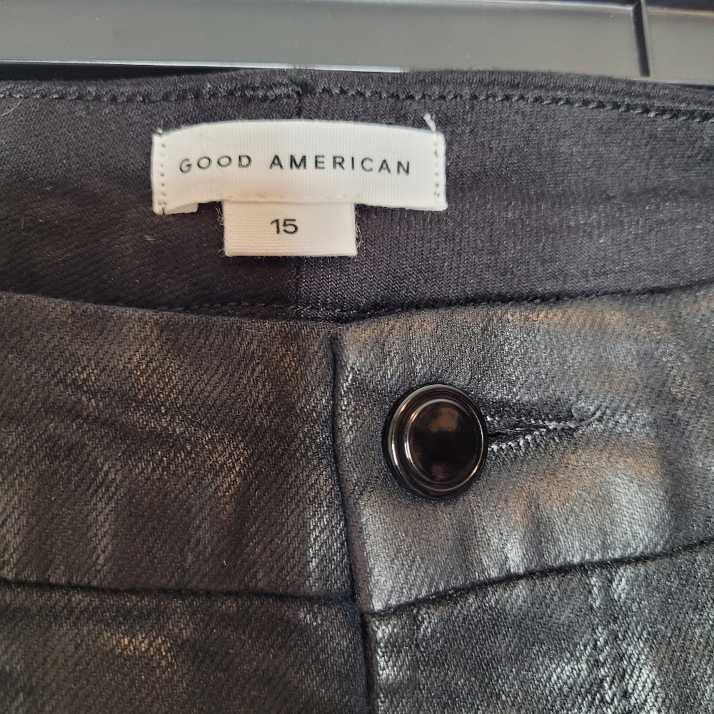 Black Good American Good Legs Stretch Denim Jeans - Picture 8 of 15